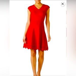 Ted Baker Tannia dress, red, size 2.
